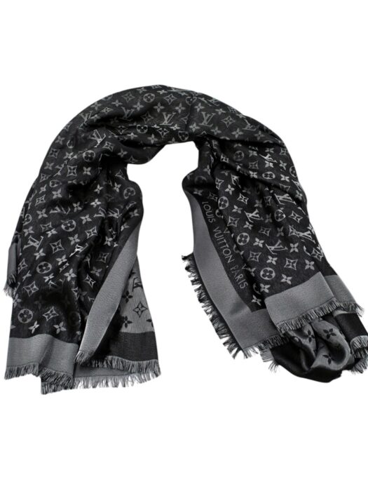 Scialle Louis Vuitton Monogram Nero Shine