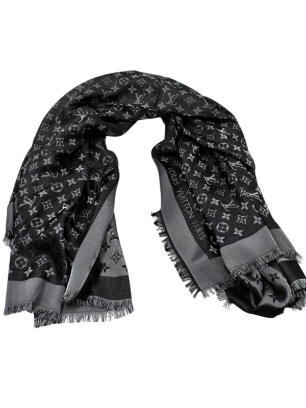 Scialle Louis Vuitton Monogram Nero Shine