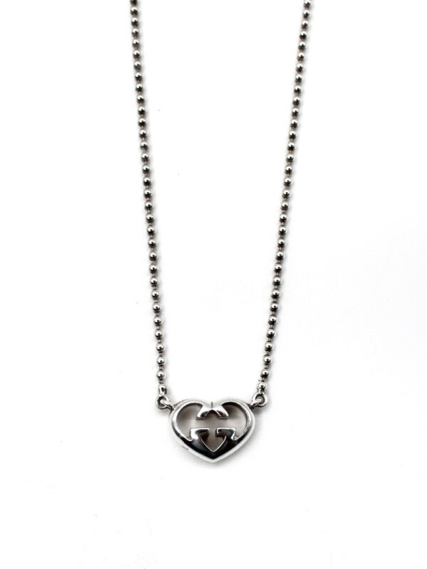 Collana Gucci Heart con Incrocio GG