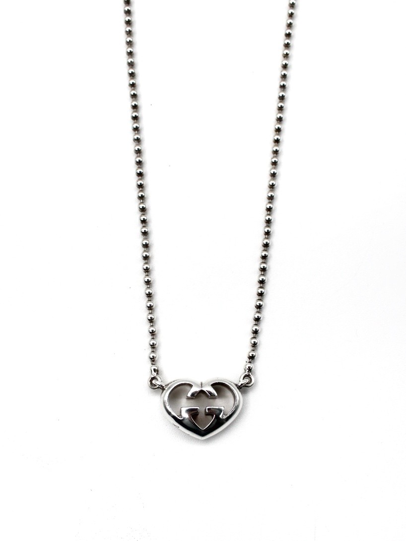 Collana Gucci Heart con Incrocio GG thumb