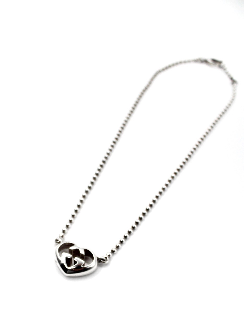 Collana Gucci Heart con Incrocio GG thumb