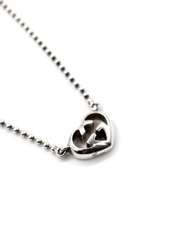 Collana Gucci Heart con Incrocio GG