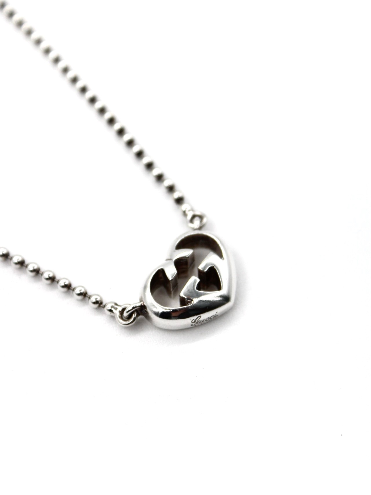 Collana Gucci Heart con Incrocio GG thumb