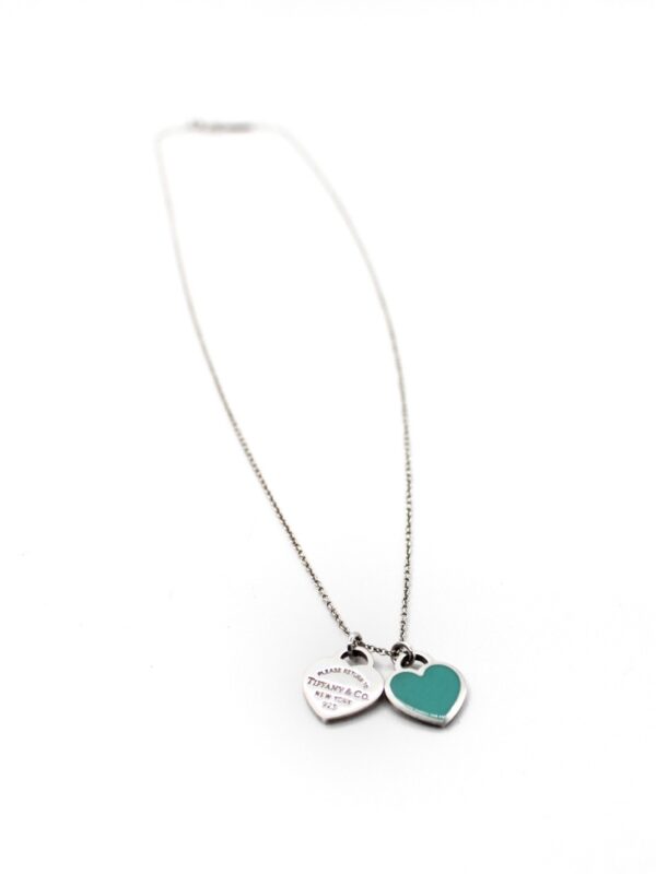 Collana Tiffany con Doppio Cuore Mini