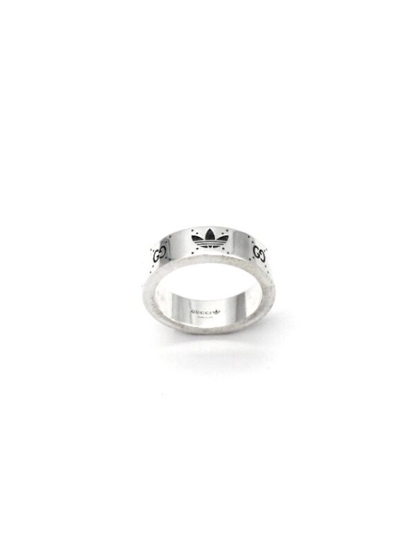 Anello Gucci x Adidas Argento