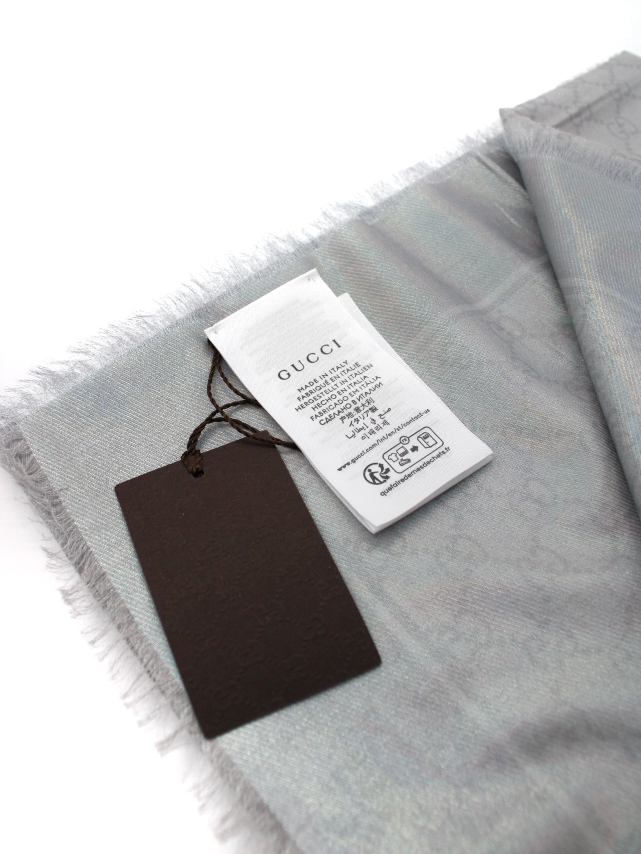 Stola Gucci Grigia in lana thumb