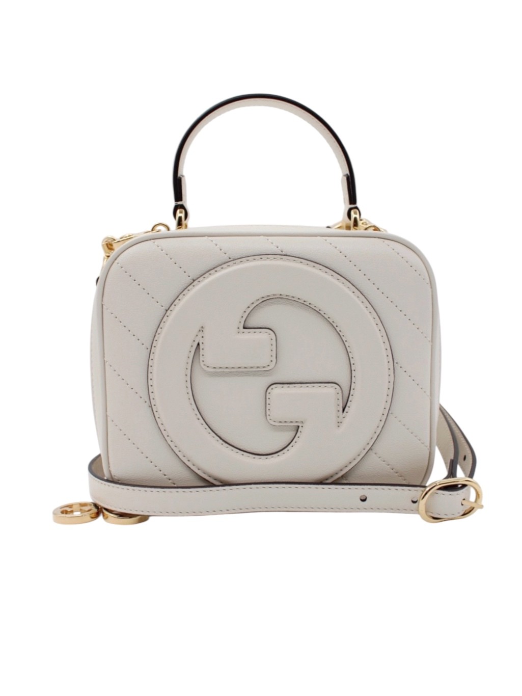 Borsa Gucci Blondie in Pelle Bianca thumb