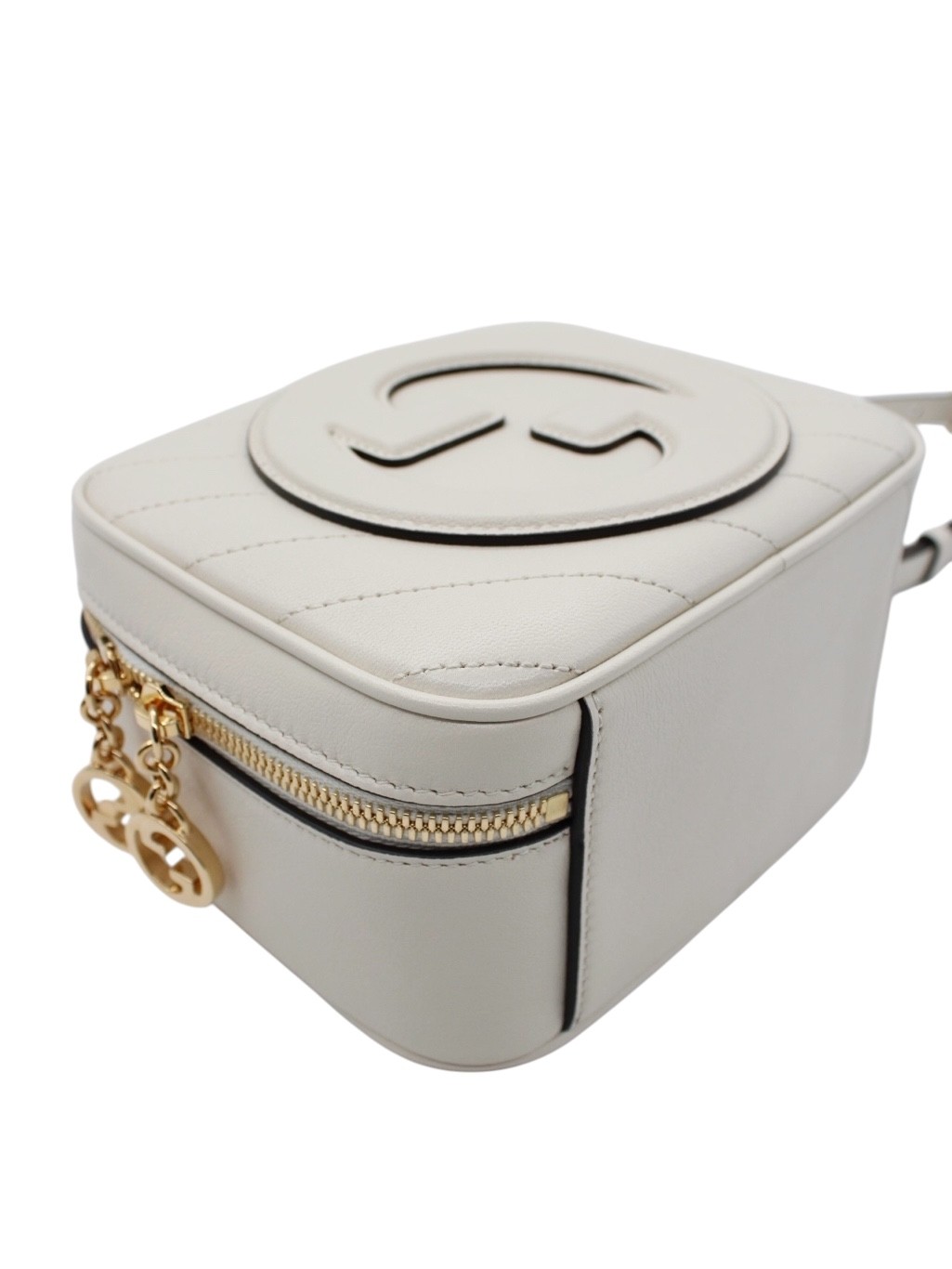 Borsa Gucci Blondie in Pelle Bianca thumb