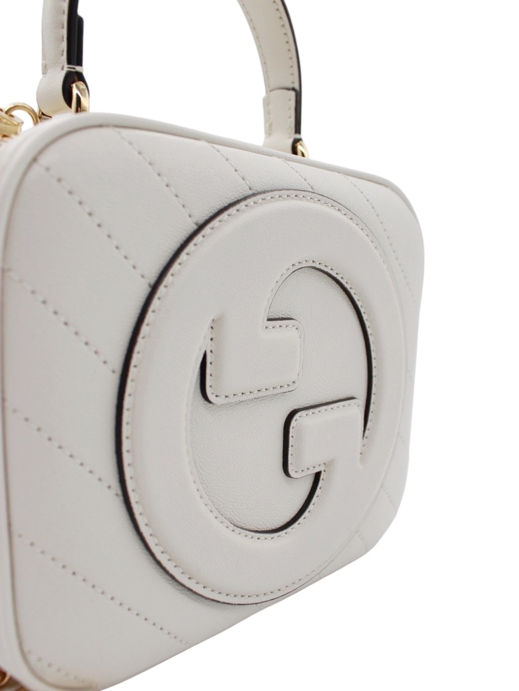 Borsa Gucci Blondie in Pelle Bianca thumb