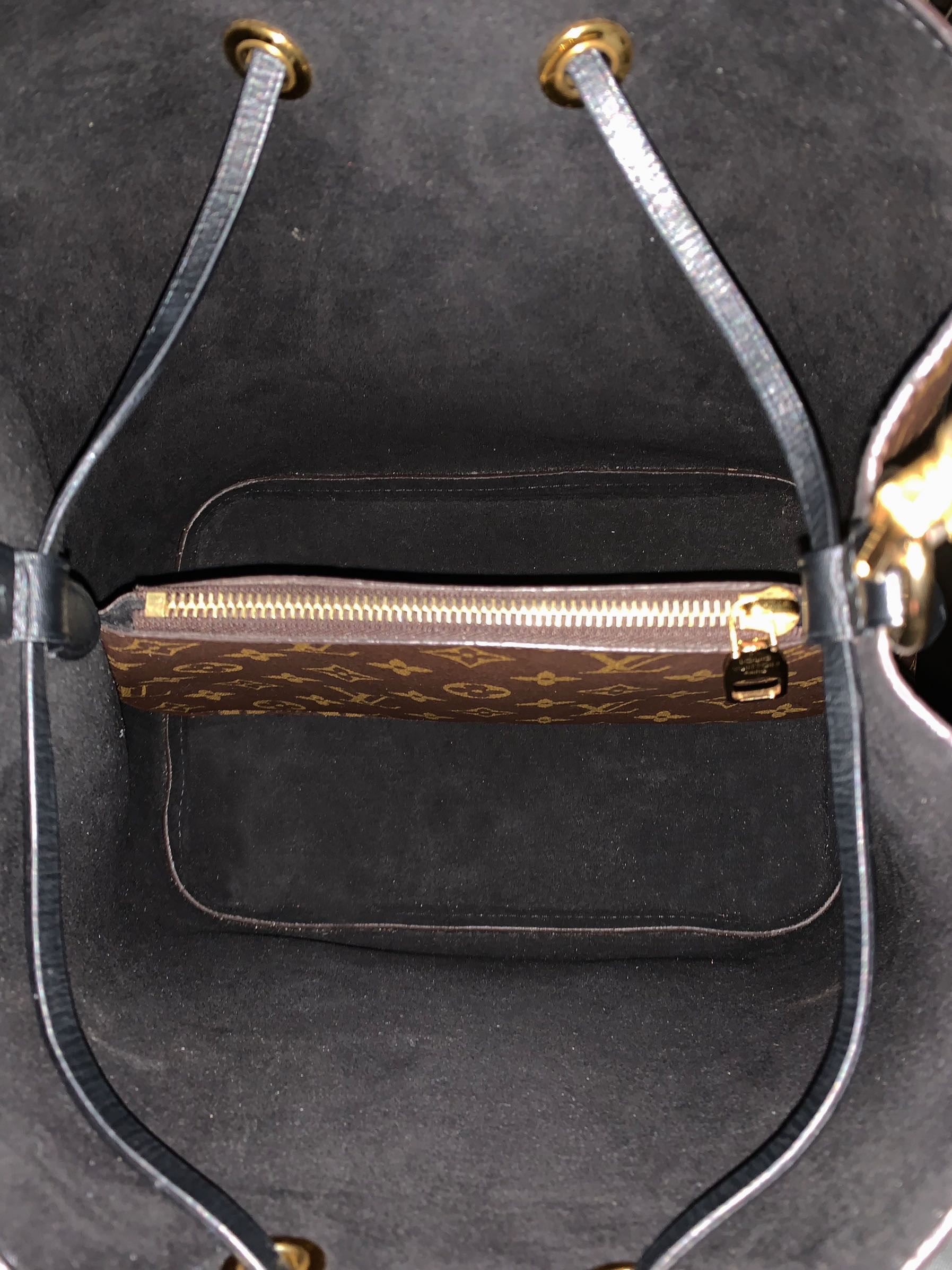 Borsa Louis Vuitton NéoNoé in monogram Nero thumb