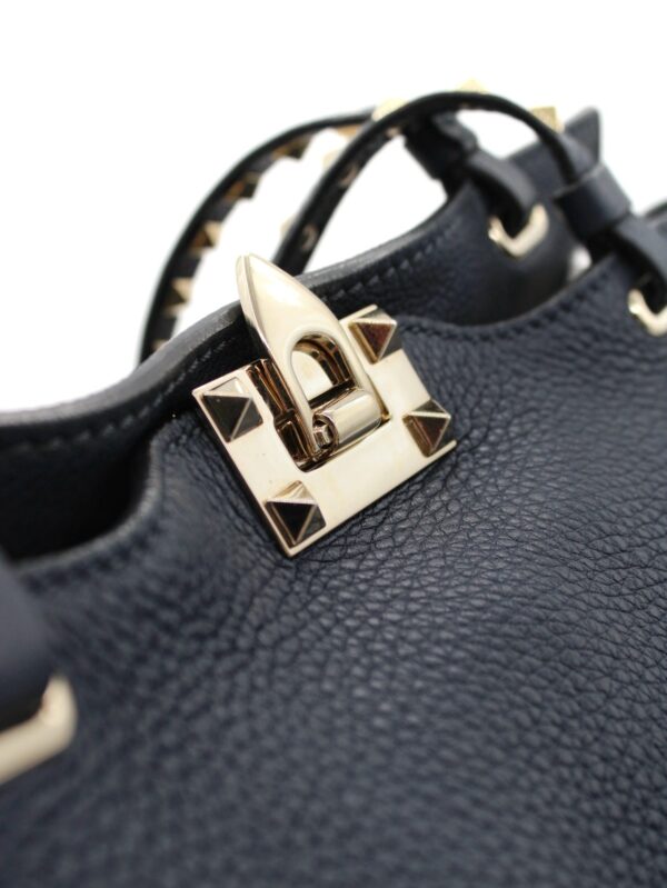 Shopper Valentino Garavani Rockstud in Pelle Blu