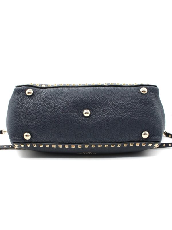 Shopper Valentino Garavani Rockstud in Pelle Blu