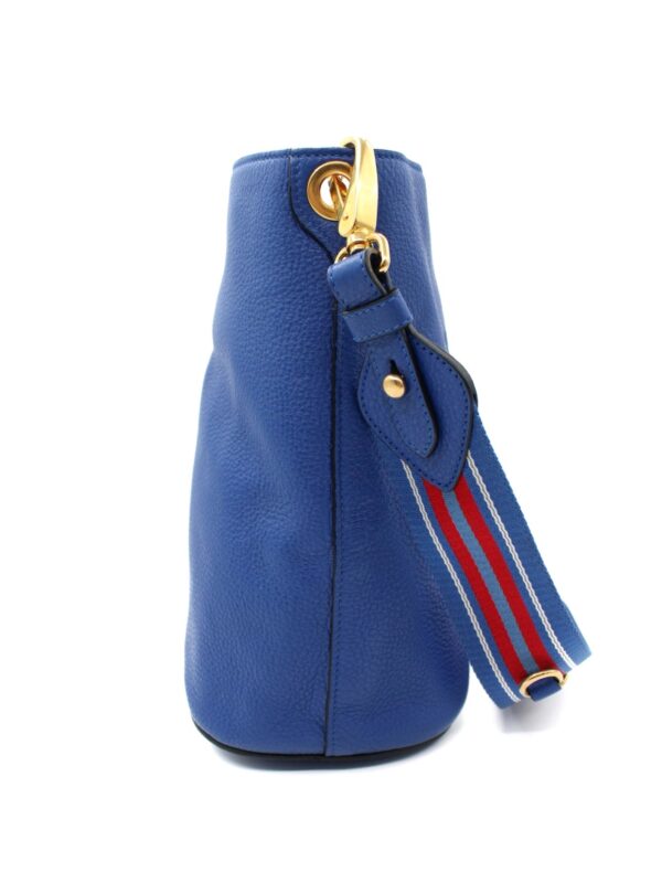 Secchiello Prada in Pelle Blu