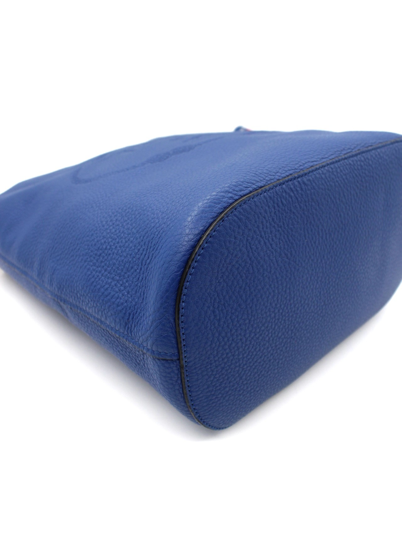 Secchiello Prada in Pelle Blu thumb