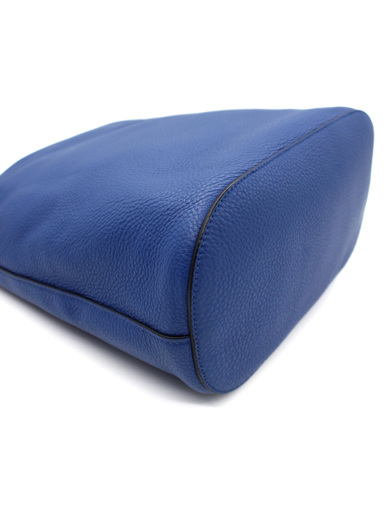 Secchiello Prada in Pelle Blu thumb