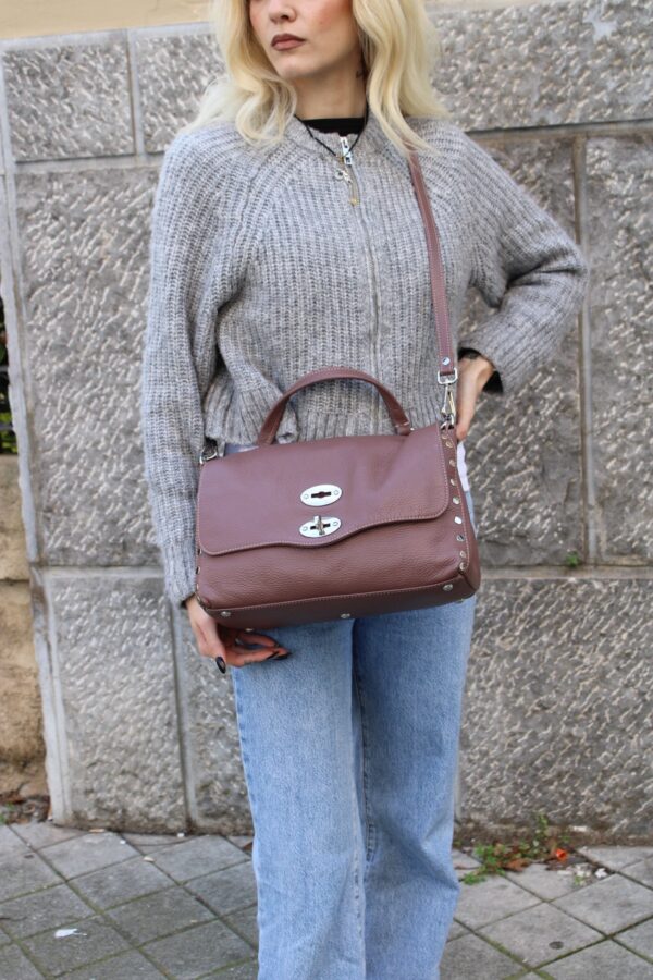Borsa Zanellato Postina S in Pelle Malva