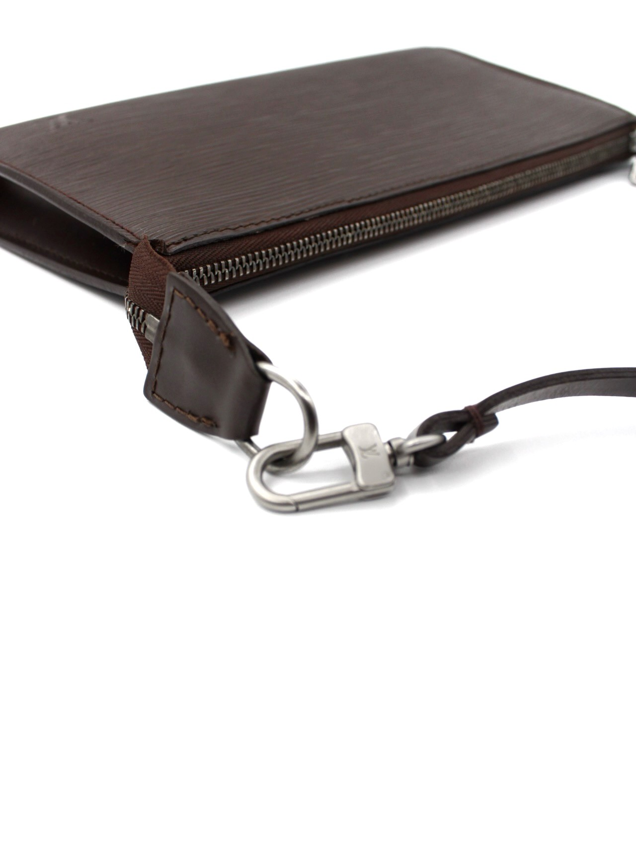 Pochette Louis Vuitton in Pelle Epi Marrone thumb