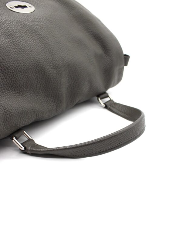 Borsa Zanellato Postina M in Pelle Grigia