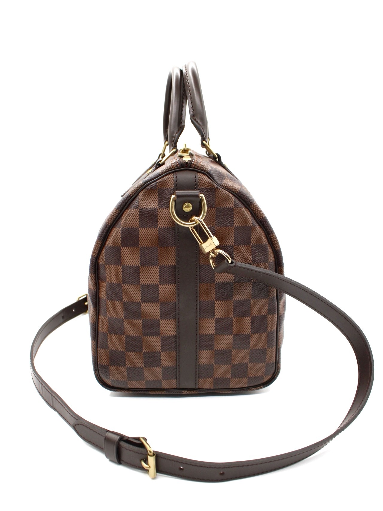 Borsa Louis Vuitton Speedy 30 Bandoulière in Damier Ebene thumb