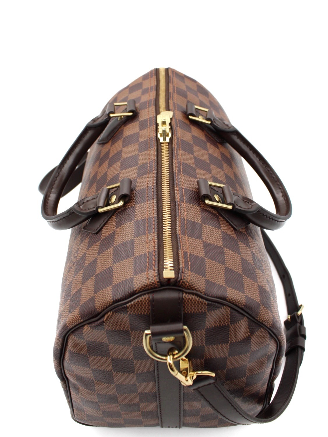 Borsa Louis Vuitton Speedy 30 Bandoulière in Damier Ebene thumb