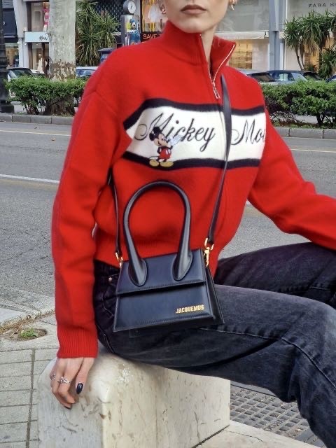 Borsa Jacquemus Le Chiquito Moyen Nera thumb