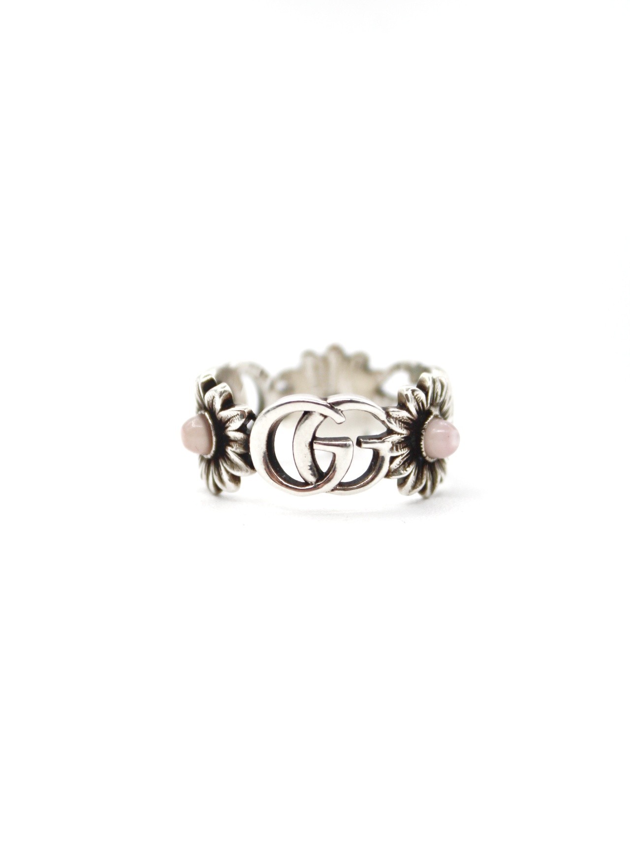 Anello Gucci con madreperla e doppia G thumb