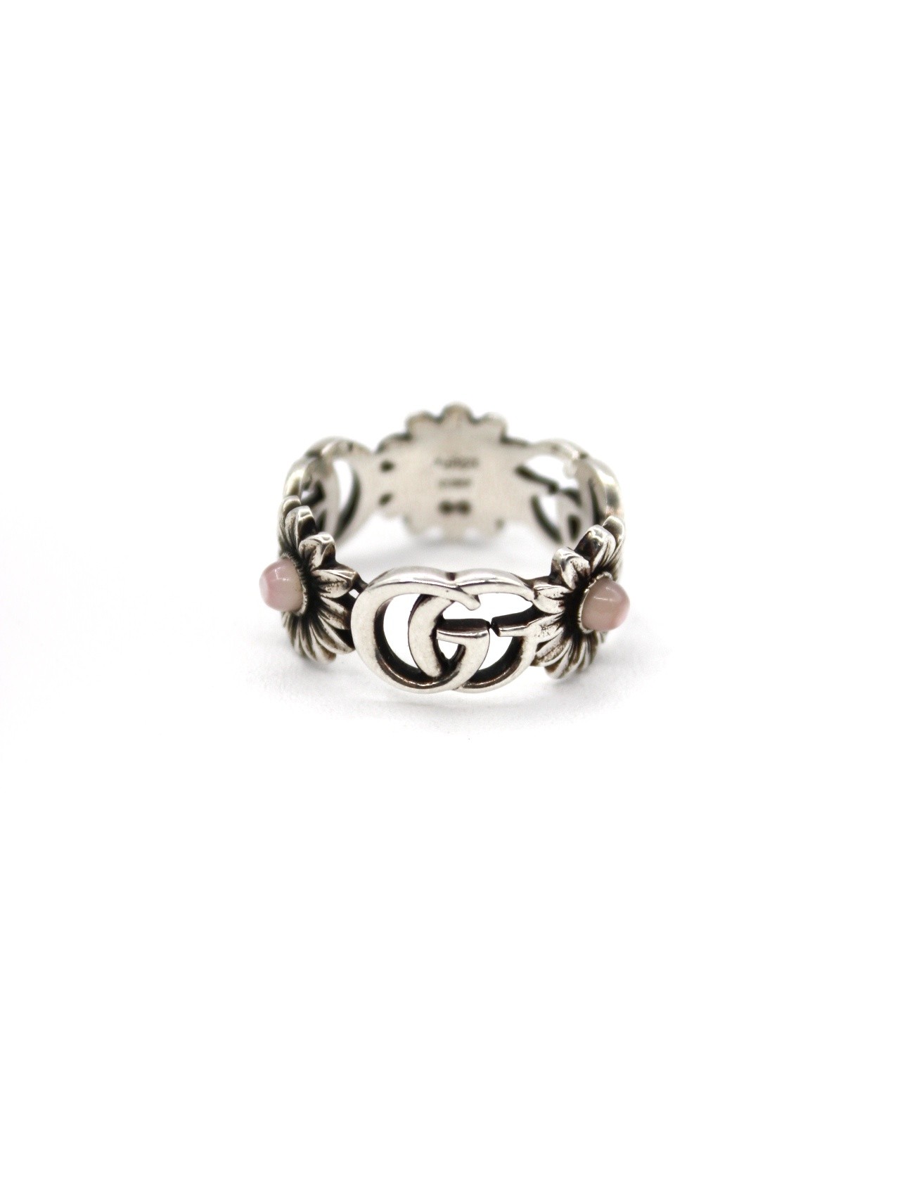 Anello Gucci con madreperla e doppia G thumb