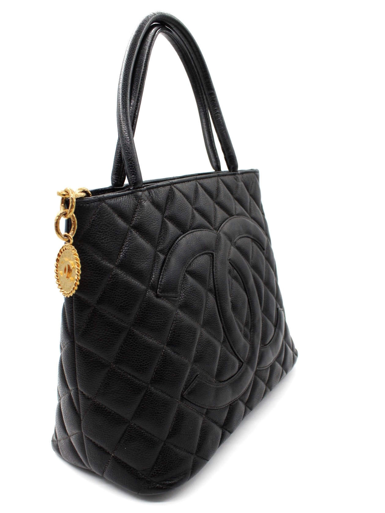 Borsa Chanel Medallion in Pelle Caviar thumb