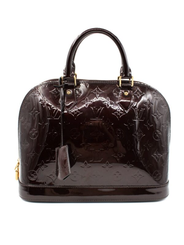 Borsa Louis Vuitton Alma PM in Vernis Amaranto