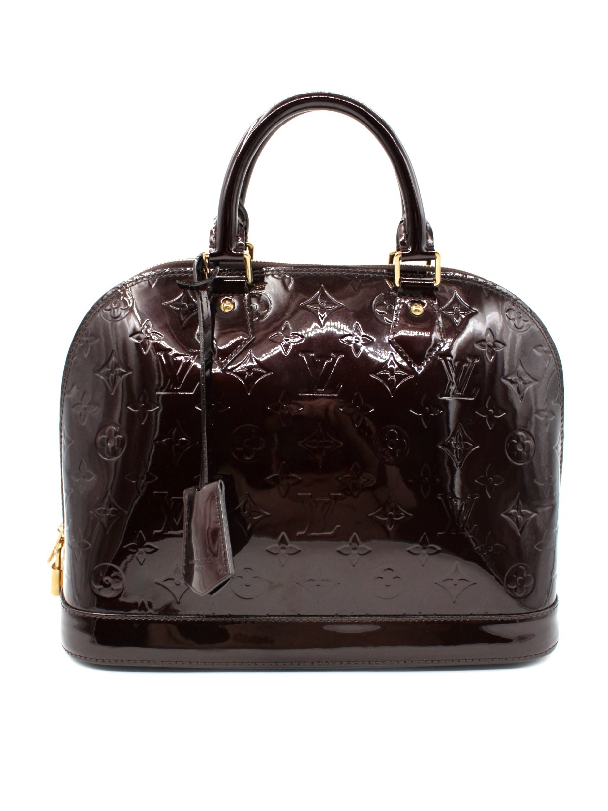 Borsa Louis Vuitton Alma PM in Vernis Amaranto thumb