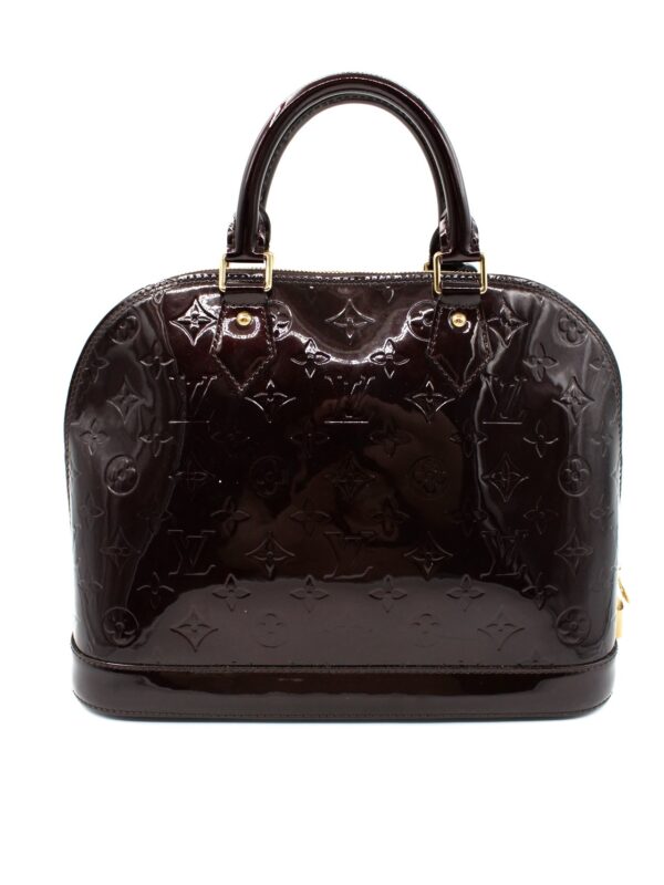 Borsa Louis Vuitton Alma PM in Vernis Amaranto