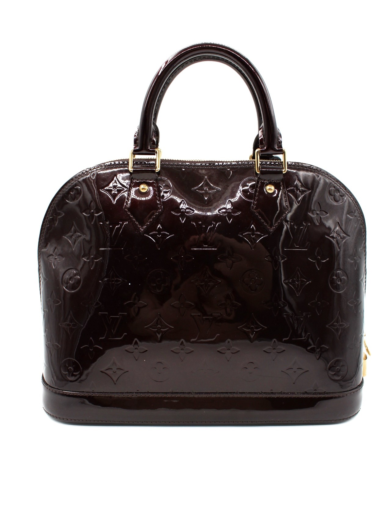 Borsa Louis Vuitton Alma PM in Vernis Amaranto thumb
