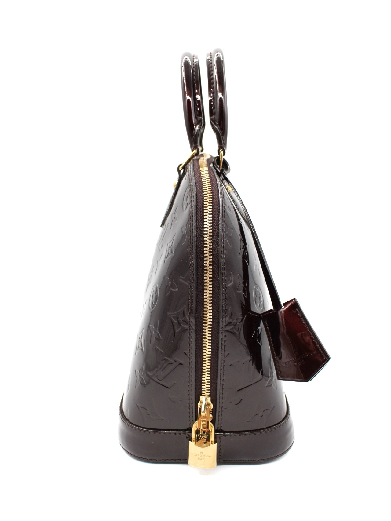 Borsa Louis Vuitton Alma PM in Vernis Amaranto thumb