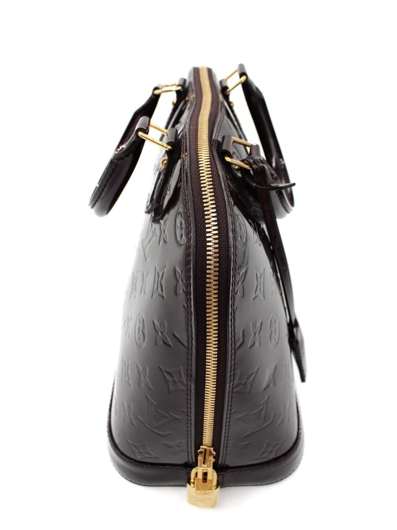 Borsa Louis Vuitton Alma PM in Vernis Amaranto thumb