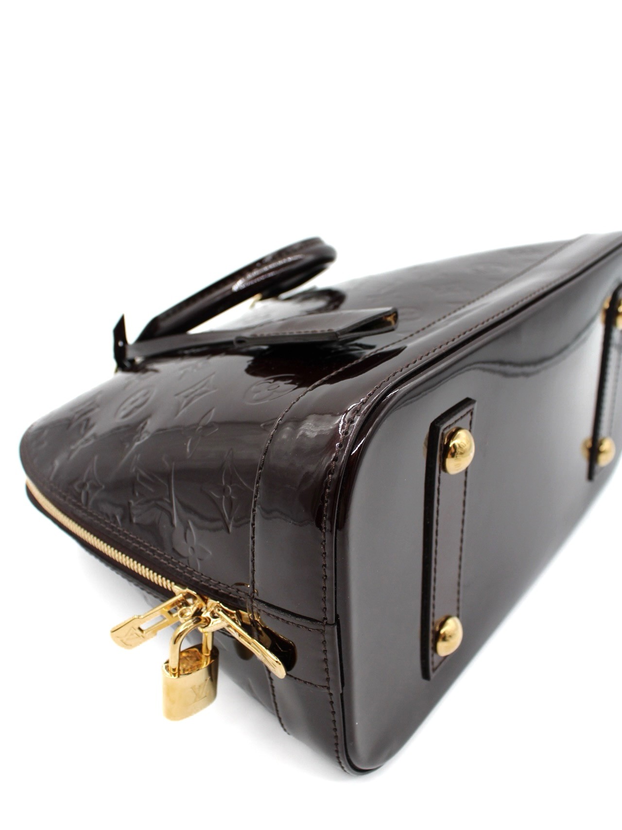 Borsa Louis Vuitton Alma PM in Vernis Amaranto thumb