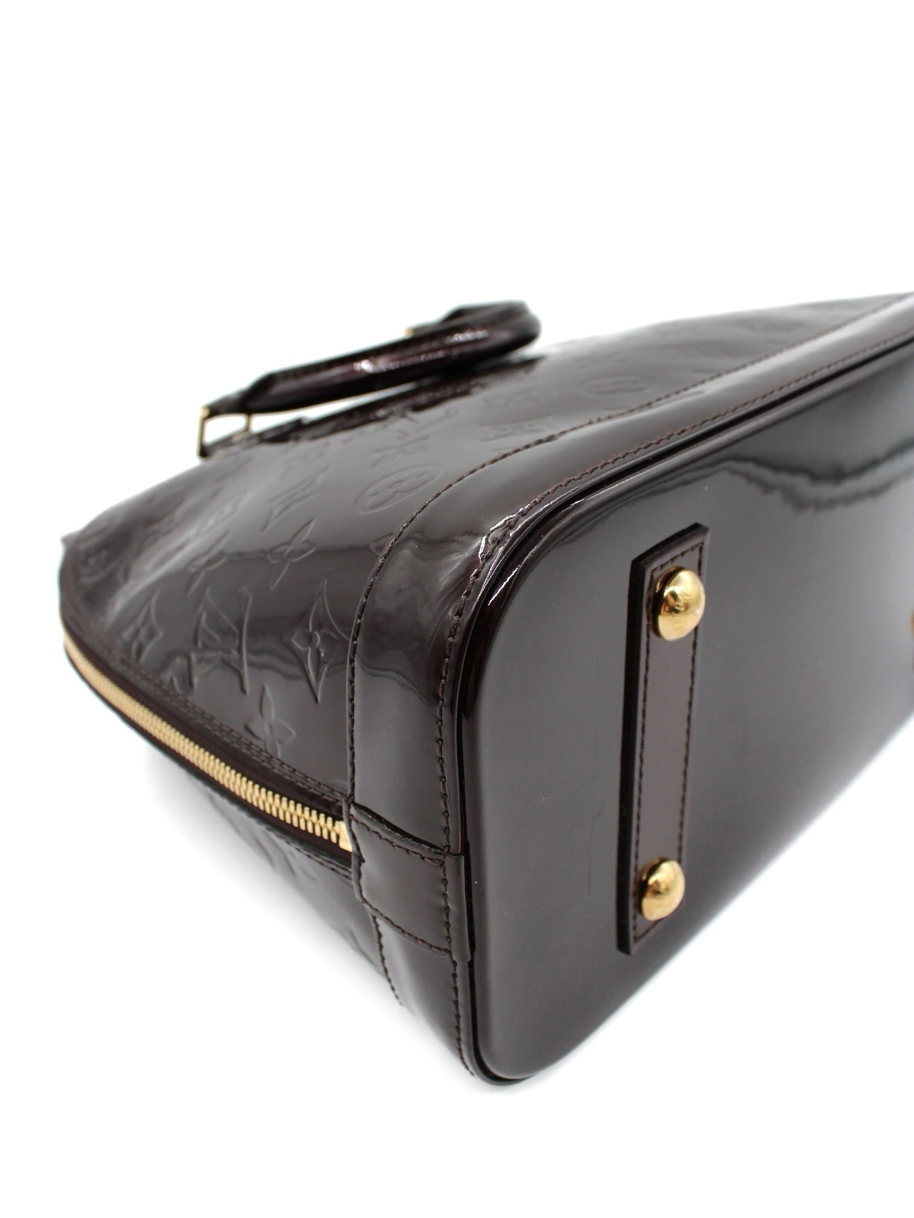 Borsa Louis Vuitton Alma PM in Vernis Amaranto thumb