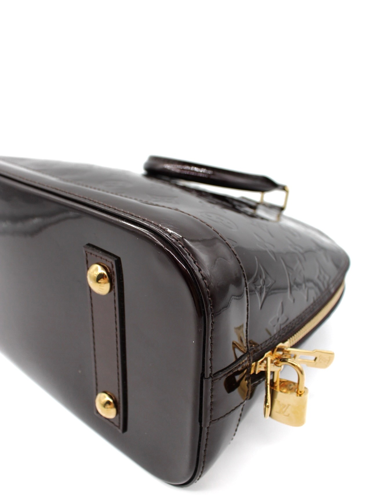 Borsa Louis Vuitton Alma PM in Vernis Amaranto thumb