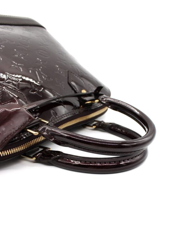 Borsa Louis Vuitton Alma PM in Vernis Amaranto