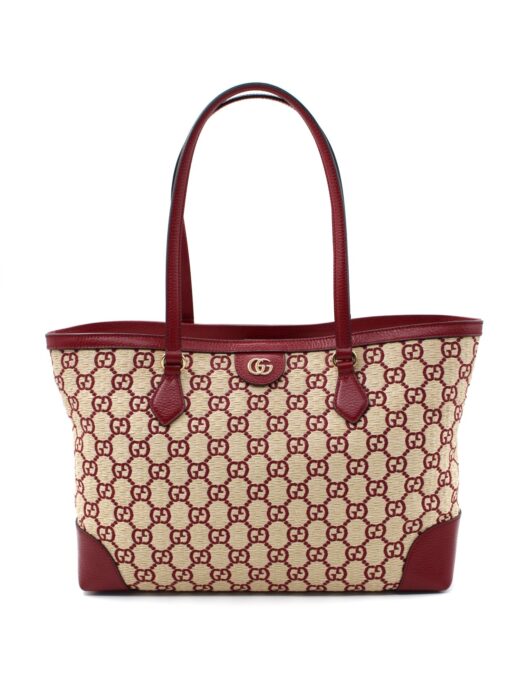 Gucci shopping in tessutto GG effetto paglia