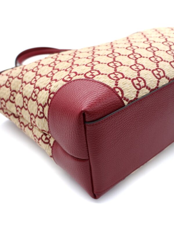 Gucci shopping in tessutto GG effetto paglia