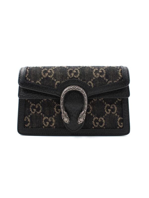 Tracolla Gucci Dionysus Super Mini in Denim