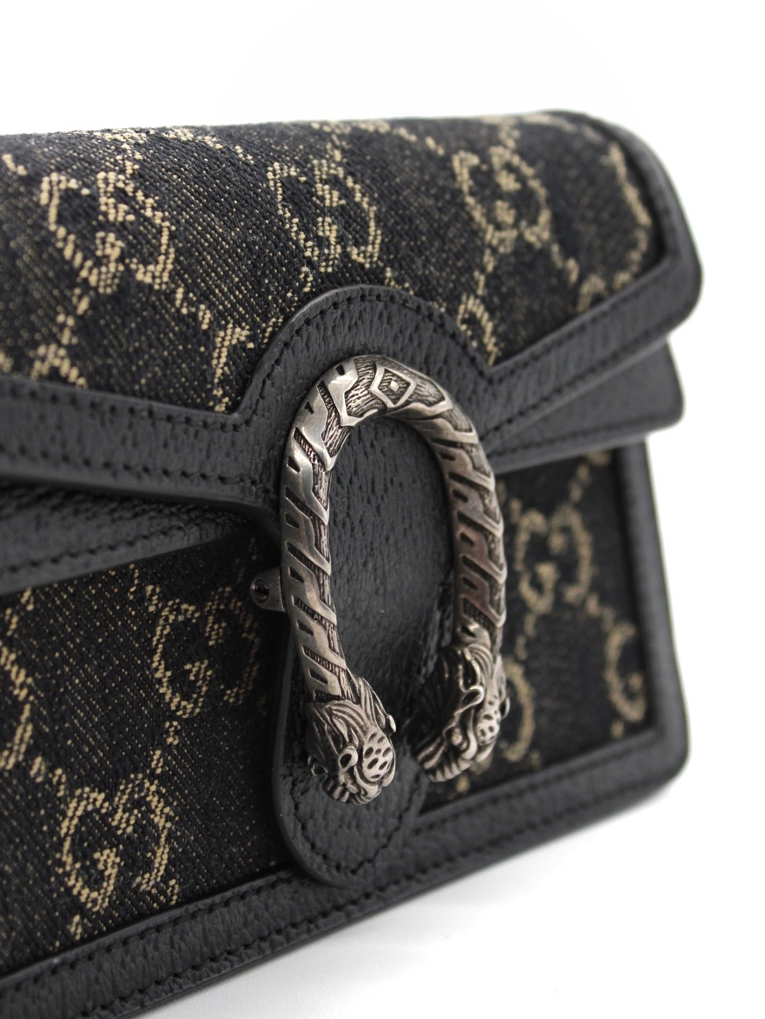 Tracolla Gucci Dionysus Super Mini in Denim thumb