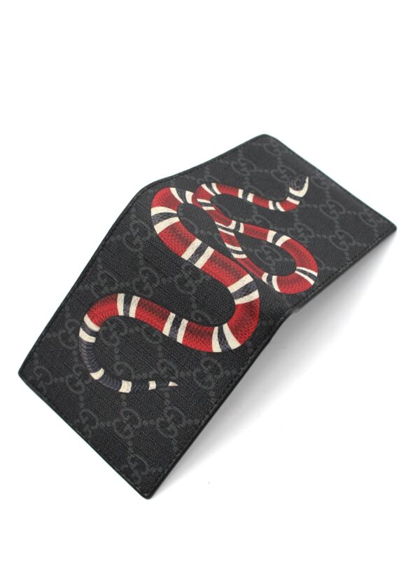 Portafoglio Gucci Bi-Fold con stampa Kingsnake