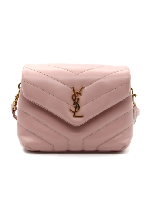 Borsa Saint Laurent LouLou Toy in pelle rosa