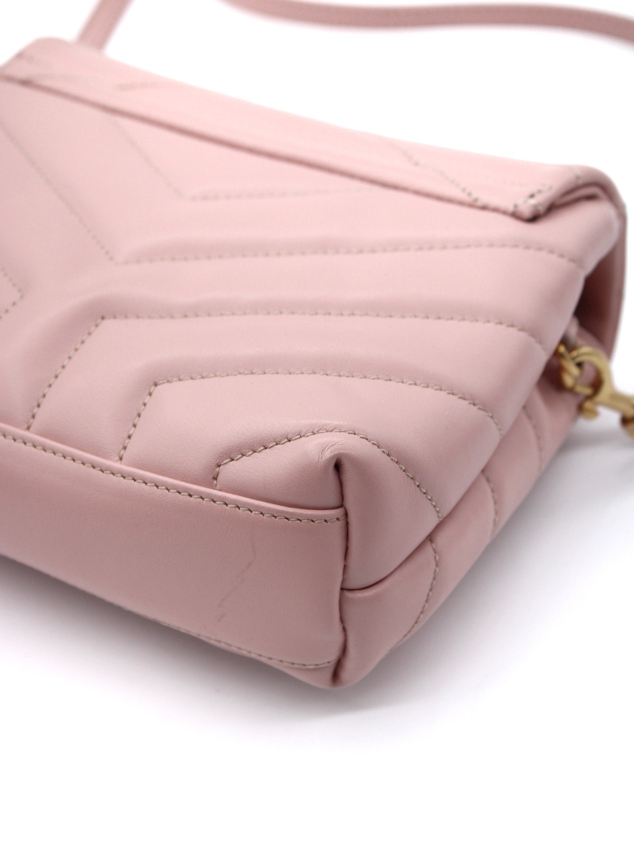 Borsa Saint Laurent LouLou Toy in pelle rosa thumb