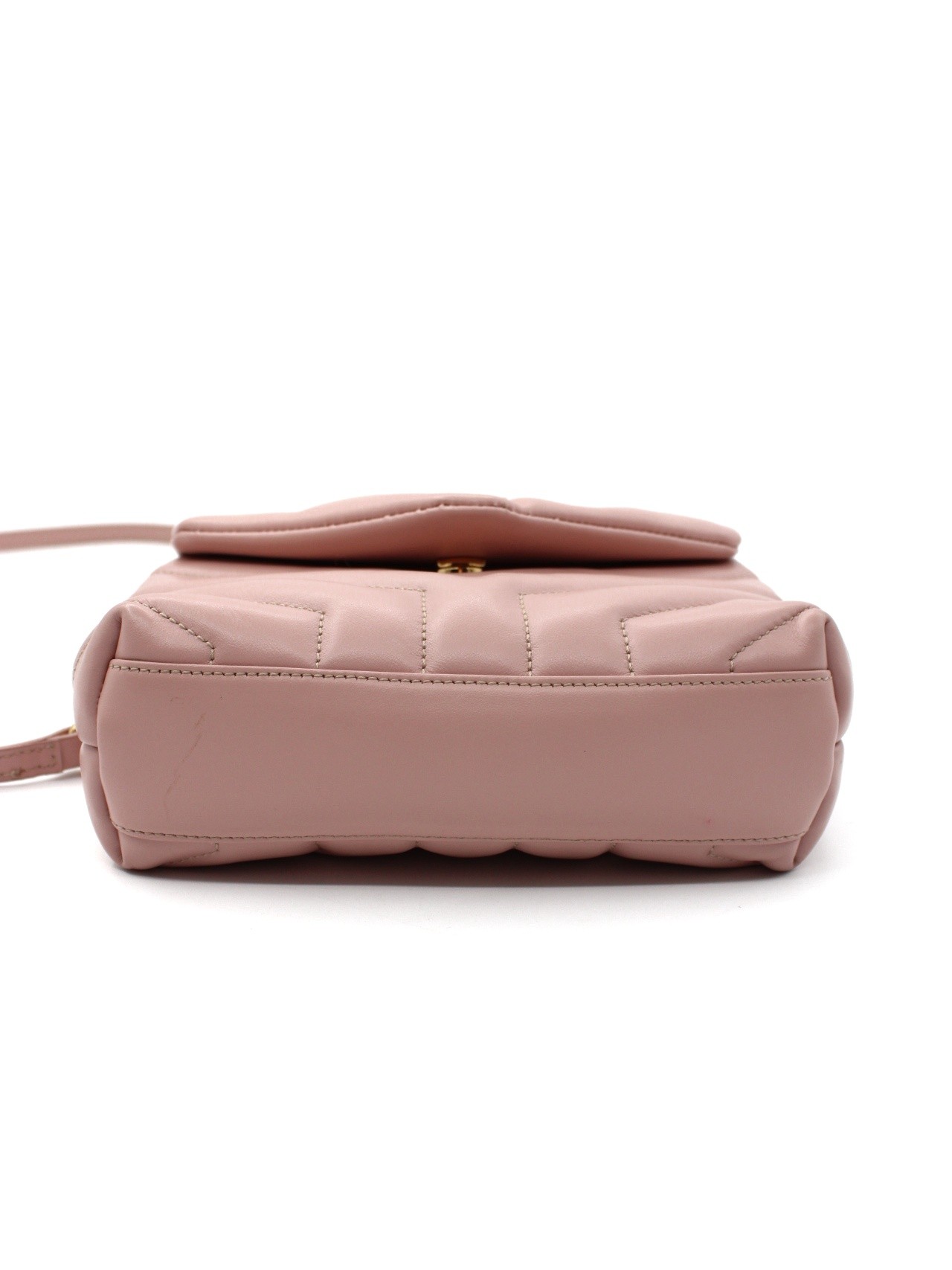 Borsa Saint Laurent LouLou Toy in pelle rosa thumb