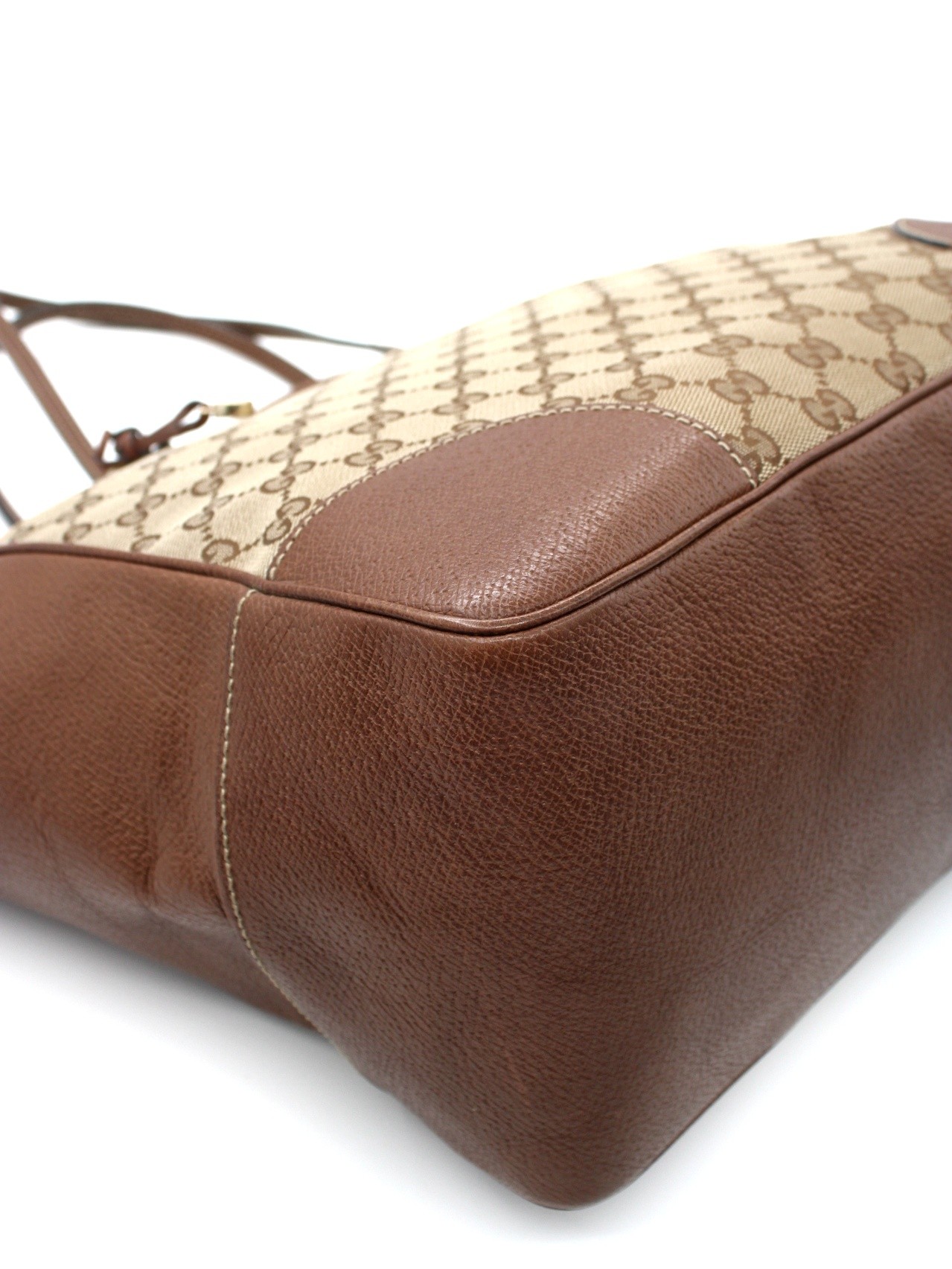 Shopper Gucci in tessuto GG e pelle thumb
