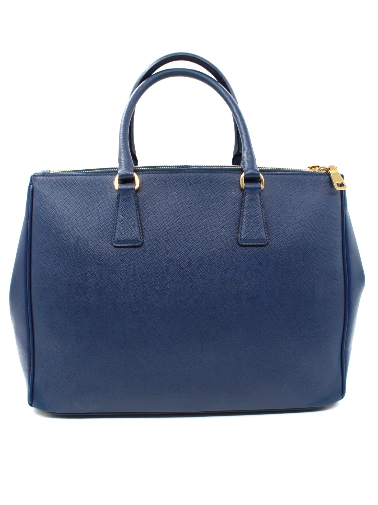 Borsa Prada Galleria in Pelle Saffiano Blu thumb