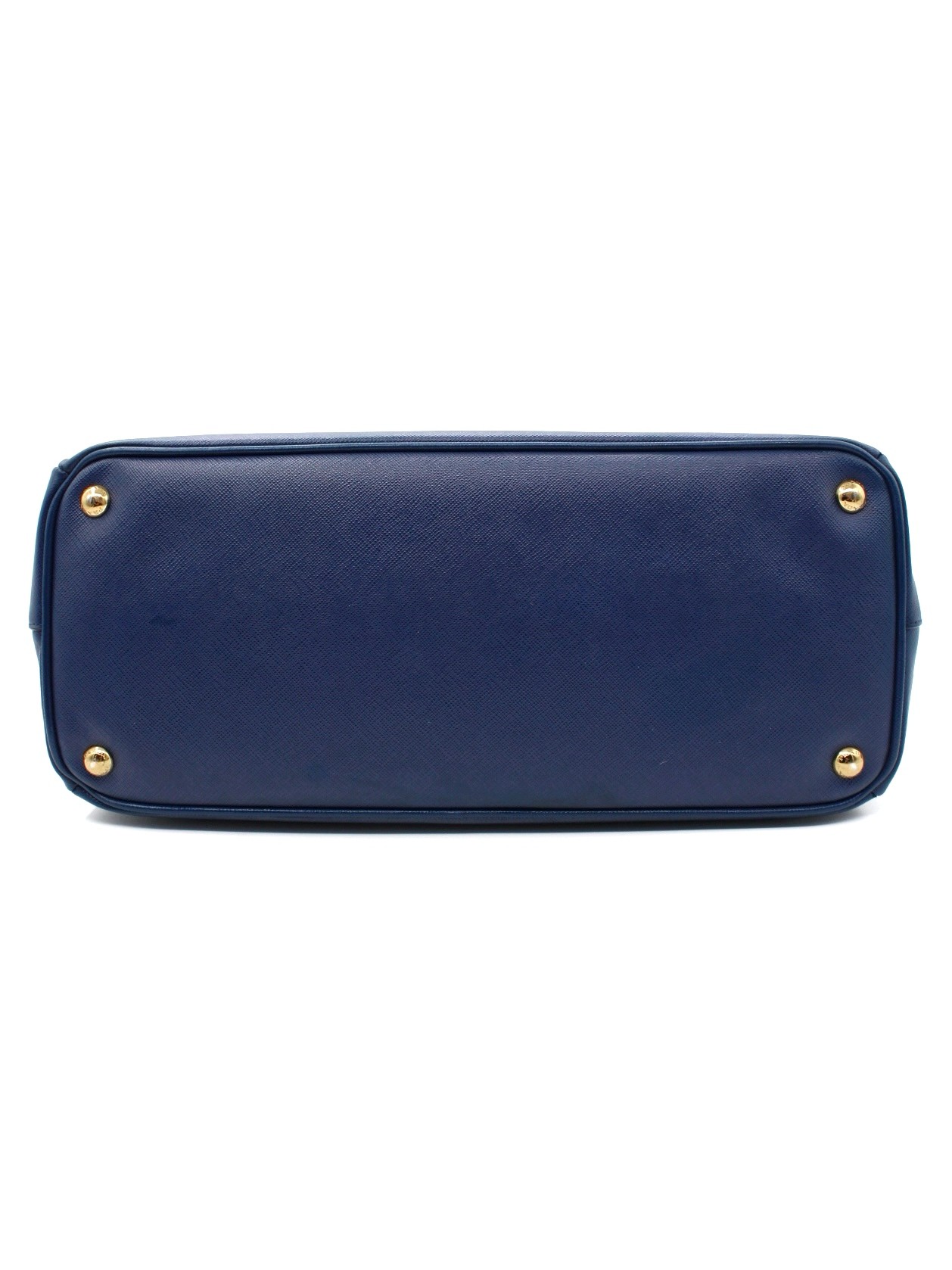 Borsa Prada Galleria in Pelle Saffiano Blu thumb