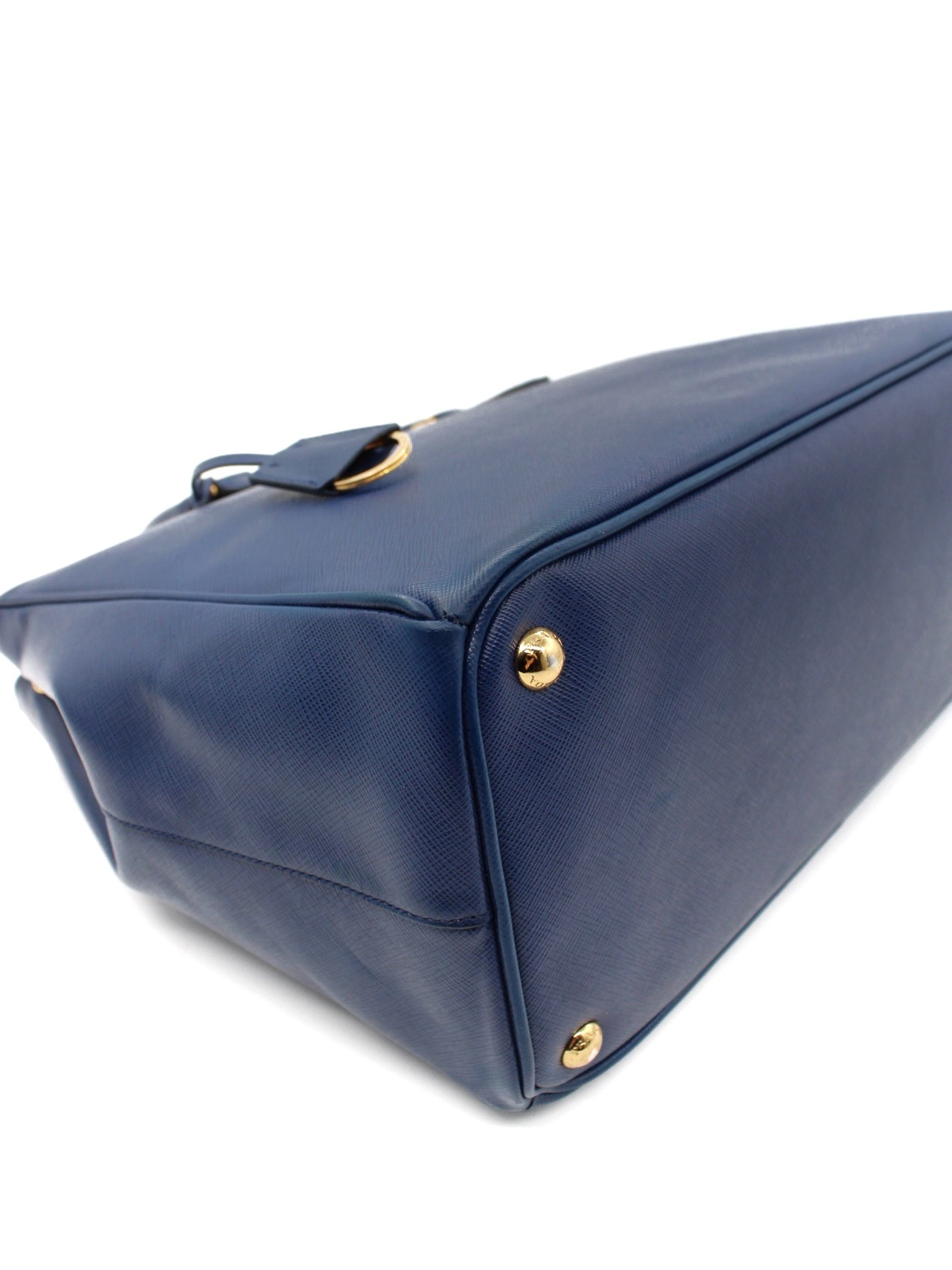 Borsa Prada Galleria in Pelle Saffiano Blu thumb